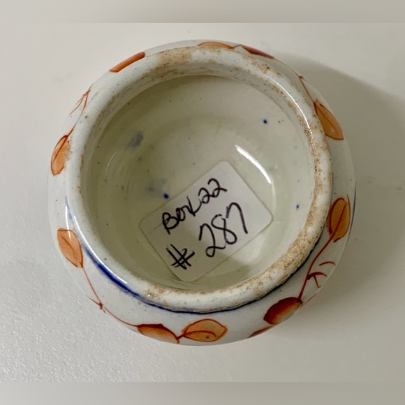 19th Century Antique Gaudy Welsh Unrecorded Pattern Metal Banded Salt Vessel - Picture 13 of 16